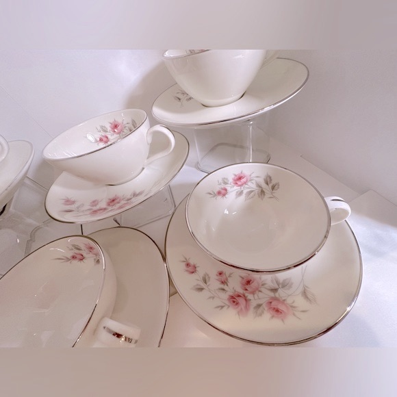Spring Rose by AMERICAN FORESIGHT CUPS AND SAUCERS $12 each or 5 x $50 - Picture 5 of 7